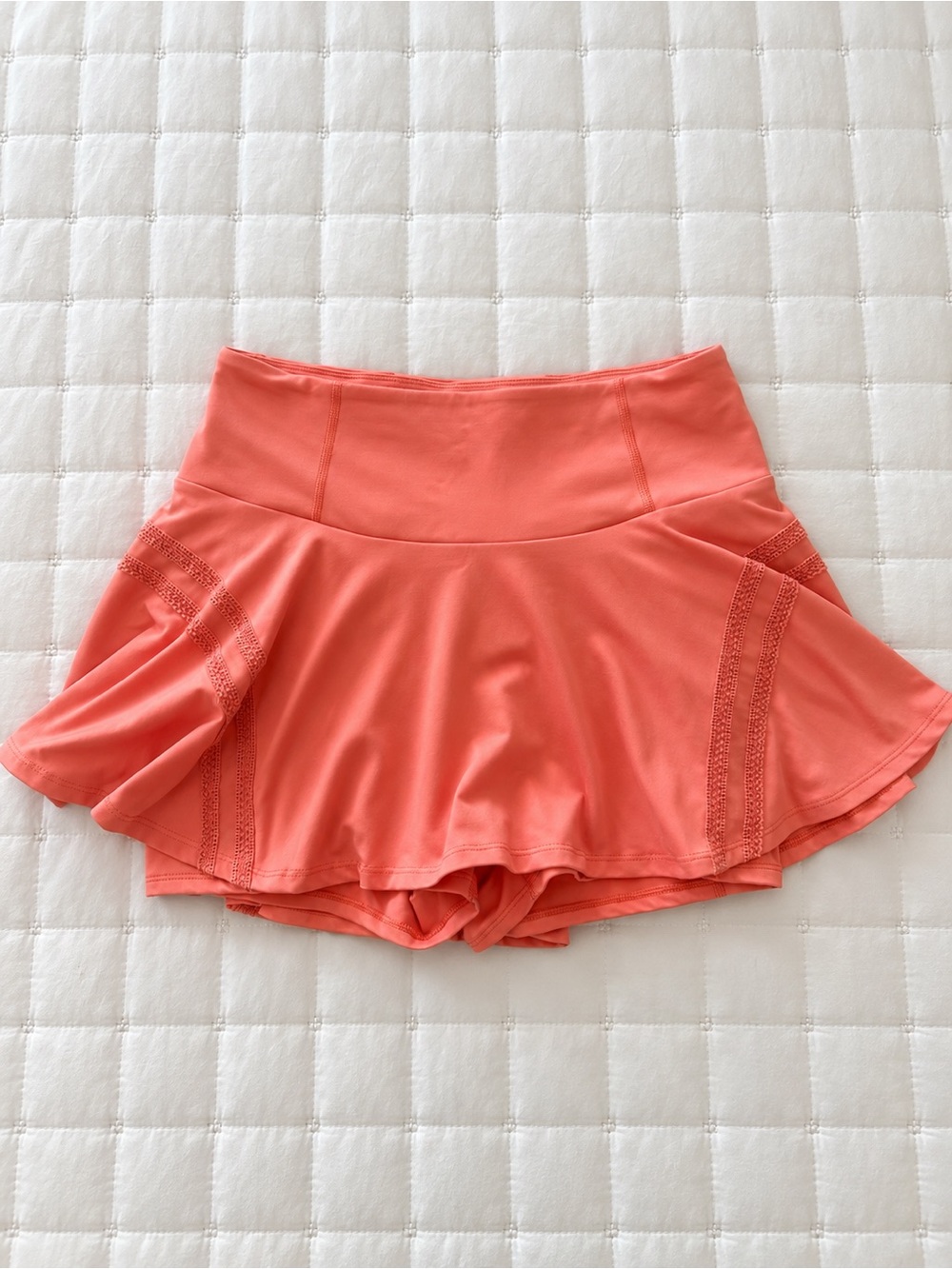 Free People Coral Flare Skort